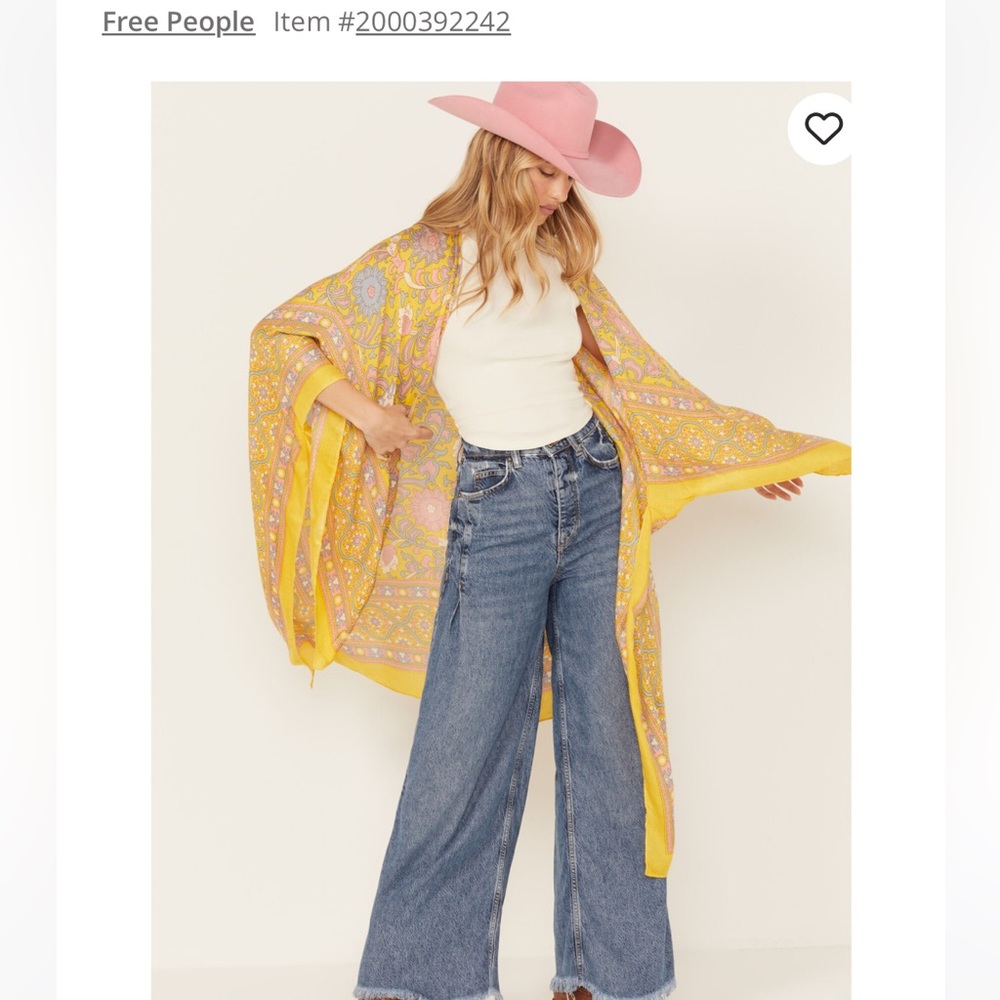 NWT Free People Magic Dance Border Print Duster